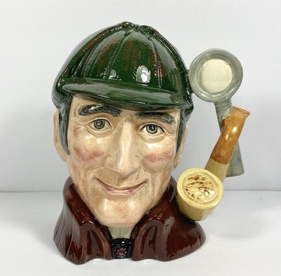 Royal Doulton ''The Sleuth'' Sherlock Holmes Large Toby Character Mug~D6631 ~ 7.5''