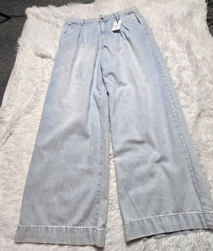 Forever 21 Mid Rise Wide Leg Jeans Größe 31 Neu mit Etikett 32x32 - Bild 2 von 11