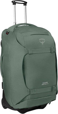 Sojourn Shuttle 30'' Wheeled Duffel - 100L Rugged Travel Bag in Koseret Green