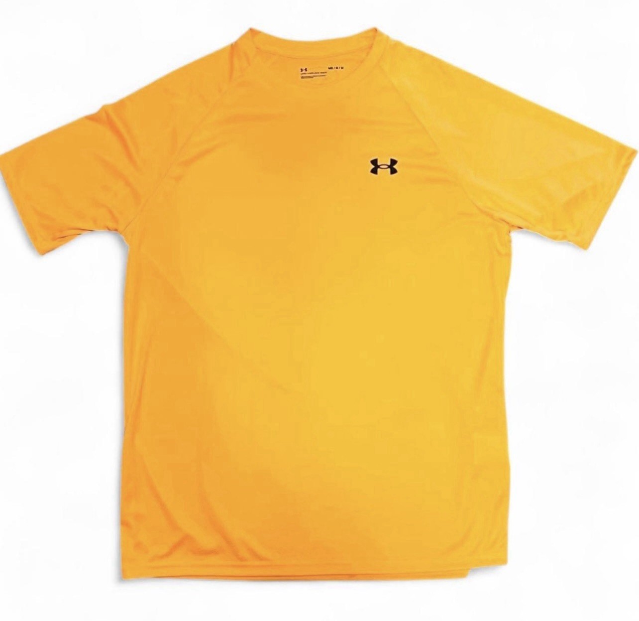 Under Armour Men's Yellow Loose Fit Short Sleeve Polyester T-Shirt M