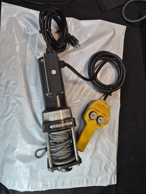 Chicago Winches 1500lb Electric Winch Self Locking Brake Strong & Works Perfect