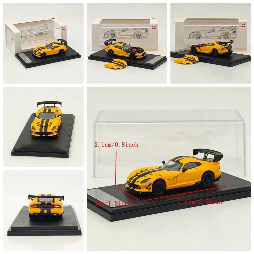 Hone Model 1/64 Viper MK3 ACR Racing Sports Diecast Model Car