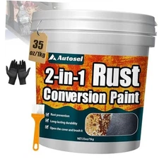 2-in-1 Rust Converter & Metal Primer, 35 oz Rust Remover & Inhibitor Paint for 