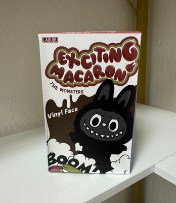 PopMart Labubu Pendant The Monsters Black Exciting Macaron Series
