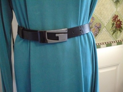Black Gucci Belt, Vintage G Design, Ladies XS, Size 26 Made  display picture 1