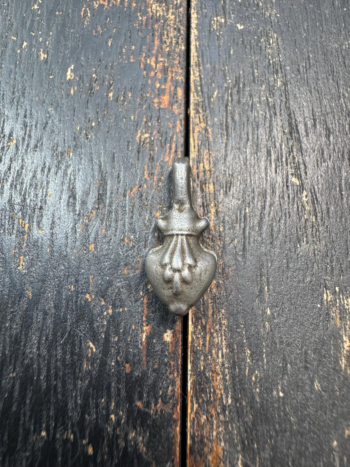 Tibetan Thokcha Iron Treasure Vase Pendant | Ashtamangala Symbol | Sky Iron Bud