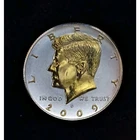 24k Gold & .999 Silver Plated Cameo Kennedy Half Dollar 2009-D