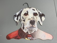 Annie Rhinehart Wooden Dog Dalmation Stupell 16" Hanger Red Hook Fire Co. 1