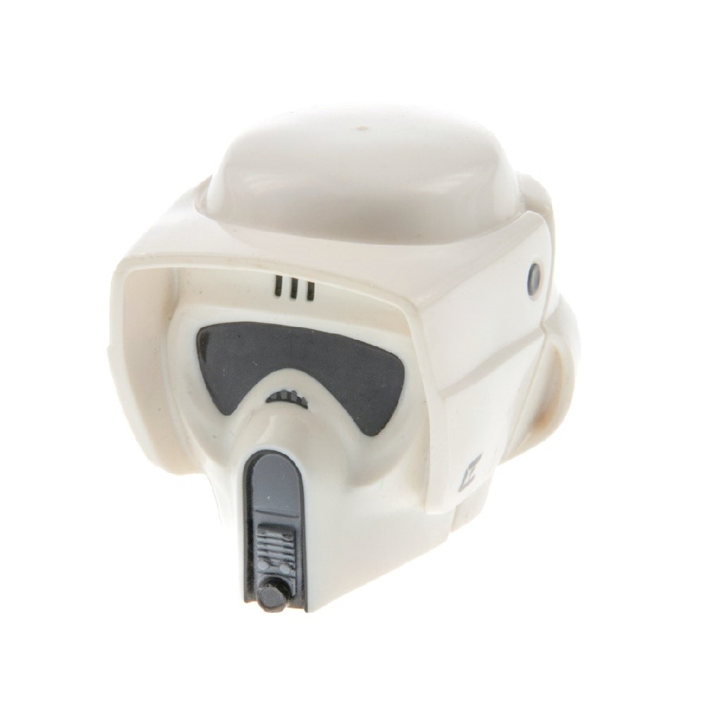 1X Lego Large Figure Head Star Wars Scout Trooper Helmet White BB0788C01PB01