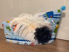 Narrenkappe, Karneval, Karnevalsmütze, Schiffchen, Krätzchen, KU ca. 55cm