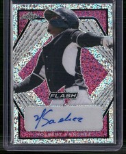 2020 Leaf Flash #BA-YS1 Yolbert Sanchez Base Autographs Pink #/15