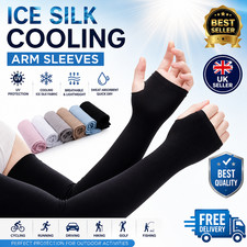 3 Pairs Cooling Arm Sleeves Cover UV Sun Protection Sports Outdoor For Men Women