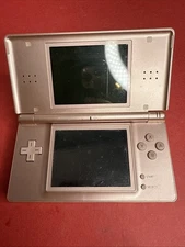 Broken Nintendo DS Lite Handheld Pink Console Only Power Blinks AS-IS FOR PARTS