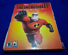 The Incredibles PC-CD ROM Print Studio Disney Pixar Win 98/Me/XP Sealed New