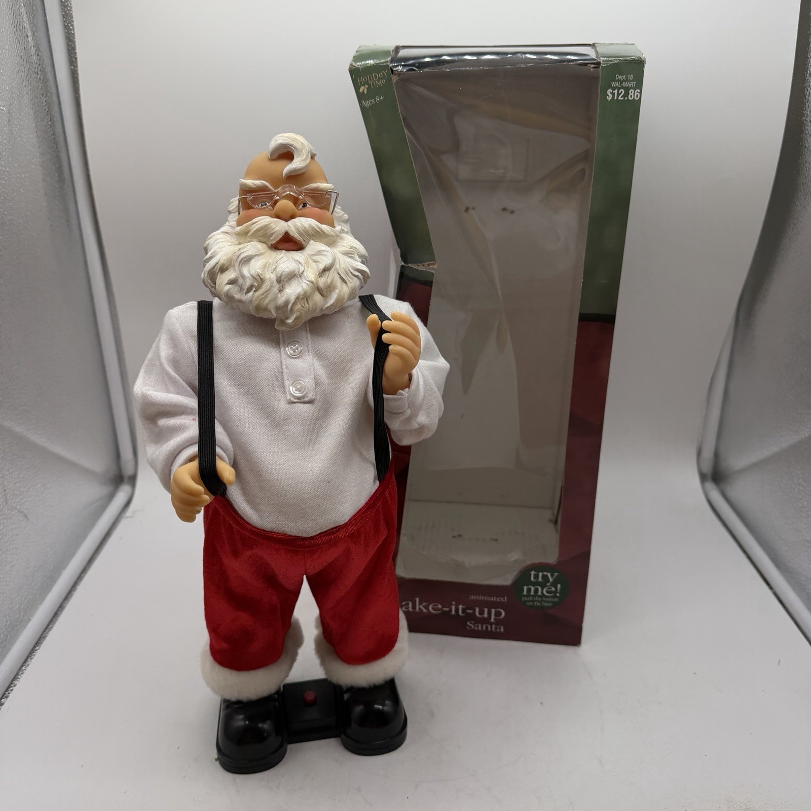Holiday Time Shake It Up Santa Claus Animated Dancing Christmas PARTIALLY WORKS