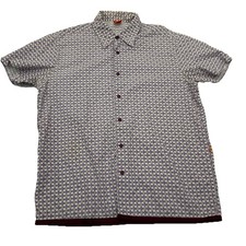 BOSS Hugo Boss Button Down Shirt Men  s Large Slim Fit Short Sleeves