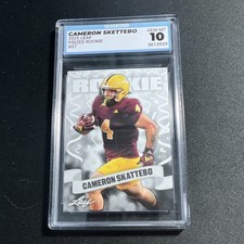 Leaf 2025 Prized Rookie #07 Cameron Skattebo Arizona State GEM MT 10 DSG