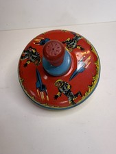Space Spinning Metal Top  60  s Rockets Astronauts Space Vintage