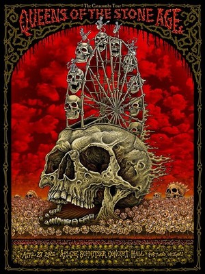QUEENS OF THE STONE AGE Portland Poster EMEK 4/27/26 Arlene