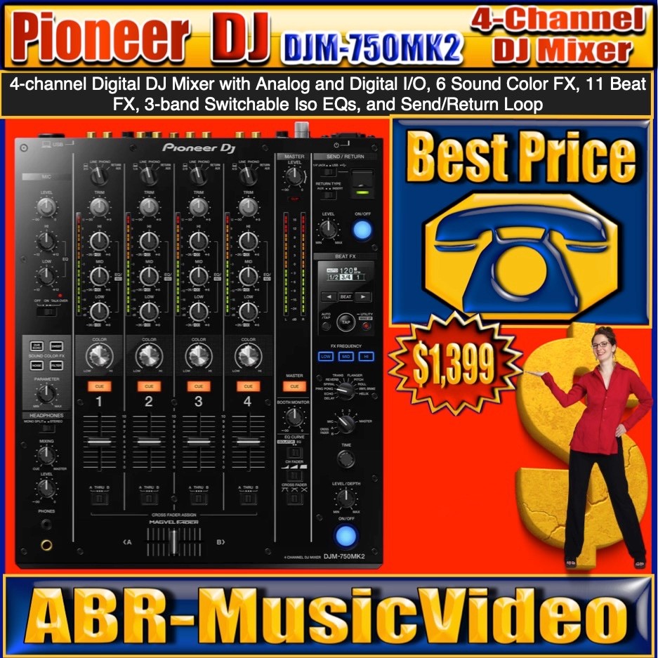 ※大幅値下げしました※ 4ch Pioneer DJM-750 DJミキサー Pioneer DJ DJM750 4-Channel Digital DJ Mixer Black