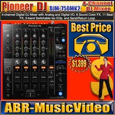 Pioneer DJ DJM-750MK2 4-channel DJ Mixer/ 1 Year Manufacture Warranty 