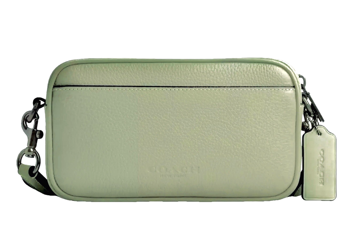 Coach Jayden Crossbody Pebbled Leather Bag Pistachio Green CRI79