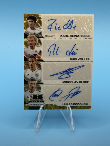 Panini 2026 Prizm FIFA World Cup Germany Quad Signatures Auto /2 voller podolski
