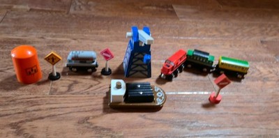 Imaginarium Wooden Railway Crane Magnetic Blocks Boat Train Signs Accessories