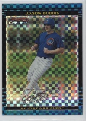 2002 Bowman Chrome Draft Picks & Prospects X-Fractor Jason Dubois Rookie RC ms9