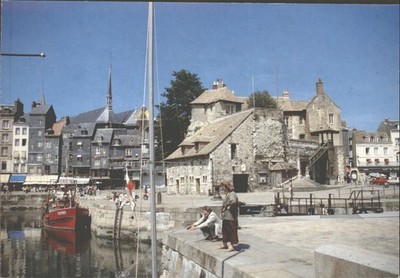 Honfleur Calvados Frankreich Hafen La Lieutenance Vintage Postkarte Edition Dubray