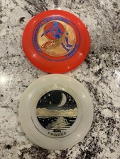 1975 Vintage Wham-O  Moonlighter  Frisbee  110 G.  Flying Disc  Orange Lot