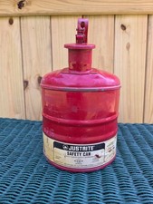Justrite Steel Safety Can with Trigger-Handle 1 Gallon Can