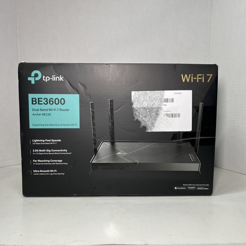 TP-Link Dual-Band BE3600 Wi-Fi 7 Router (Archer BE230) Open Box Read Description