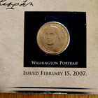 2007 GEORGE WASHINGTON PRESIDENTIAL $1 COIN & STAMPS COMMEMORATIVE DISPLAY PAGE — photo 4