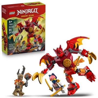 LEGO NINJAGO Kai s Dragon Mech Battle Pack Building Toy for Boys, Multicolor 