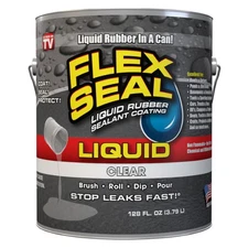 Flex Seal FSLFSCLRR01 Flex Seal Liquid 1 Gallon Repair Rubber Sealant Coating-Cl