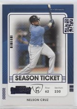 2021 Panini Contenders Season Ticket Blue Nelson Cruz #65 qf6