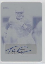 2015 Leaf Metal Draft Printing Plate Cyan 1/1 Tevin Coleman #BA-TC1 Auto 0c3