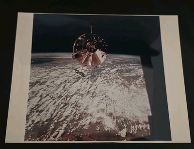 Original 8x10 Apollo 9 Command Service Module Gumdrop NASA Kodak Paper 
