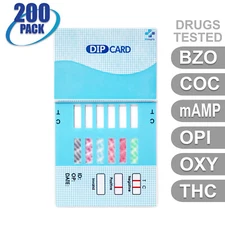 Mintegrity [200pk] 6-Panel Dip Card Urine Drug Test  #MI-WDOA-564