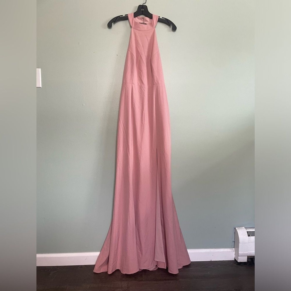 used bhldn bridesmaid dresses Montreal Crepe Maxi Bridesmaids Dress Shoulder Neckline + Mid Style:UJ9901005 Mexican Fashion Dress with Color:Rouge
