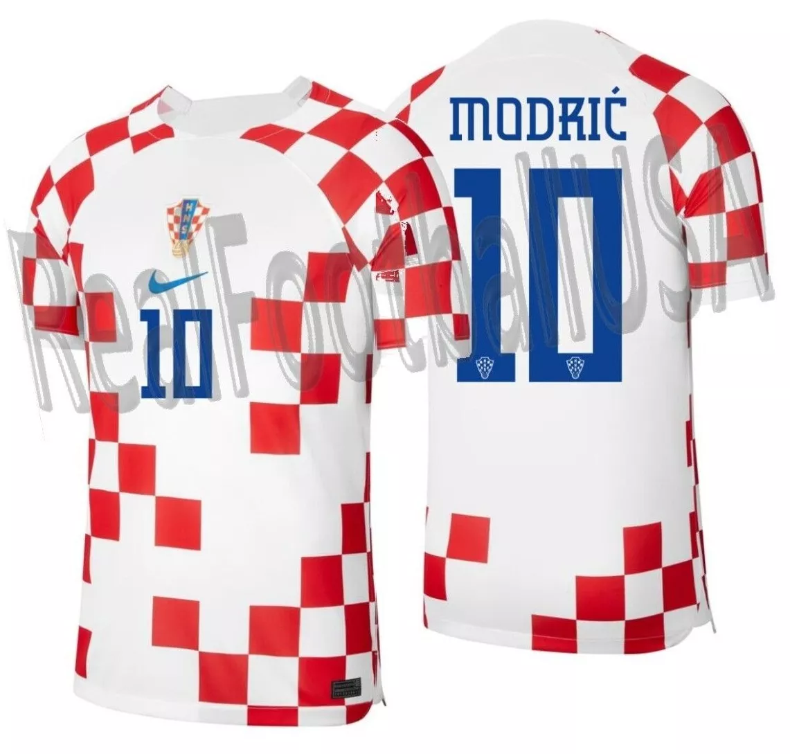 Luka Modric Jersey Men's 2022 World Cup Croatia Home 