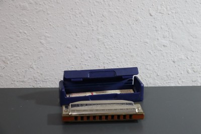 Hohner Blues Harp Harmonica MS S32/20   Vintage with Case   Good Condition