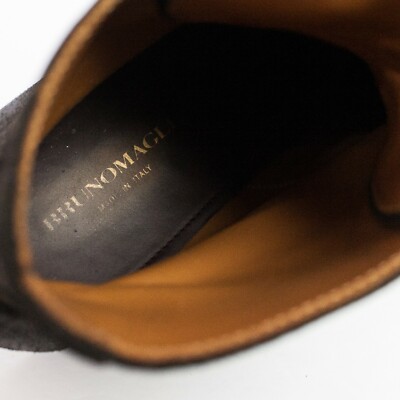 Bruno Magli | Palermo Brown Suede Lace Up Boot | 12 Men display picture 2