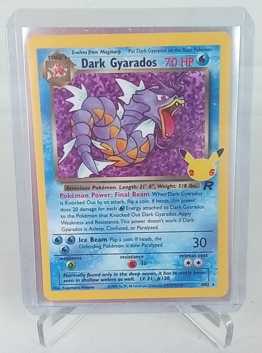 Dark Gyarados 8/82 Rare Holo Pokémon Card 1998 | eBay