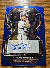 2022 Prizm Draft Baseball Logan Tanner Blue Donut Auto /25 Ssp