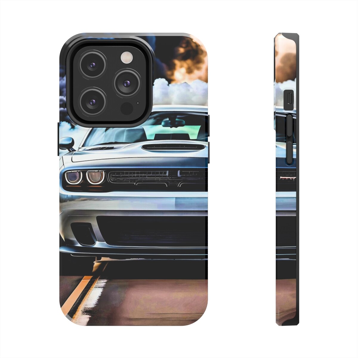 Tough iPhone Case 12 13 14 Models Dodge Challenger SRT Hellcat