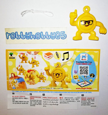 En498E Double Face Emoji + Paper/Bpz Toys Kinder Joy India 2018/2019