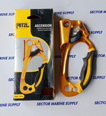Petzl Zigzag Petzl Right Handled Ascender, 1124 Lb, Gold - Nature