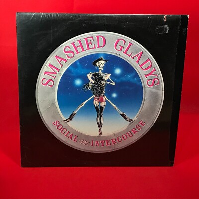 SMASHED GLADYS Social Intercourse 1988 USA vinyl LP + INNER Lick It Into Shape